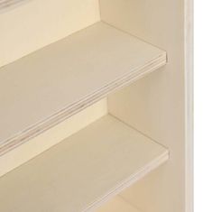 Vidaxl Stenska vitrina s polico Bež 40 x 8,5 x 37 cm Konstruiran les