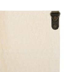 Vidaxl Stenska vitrina s polico Bež 40 x 8,5 x 37 cm Konstruiran les