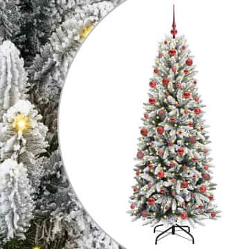 Vidaxl Umestno božično drevo med 300 LED z stojalom Bela 180 cm