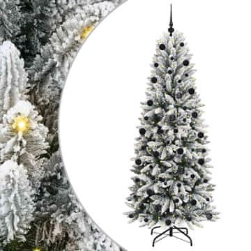 Vidaxl Umestno božično drevo med 300 LED z stojalom Bela 210 cm