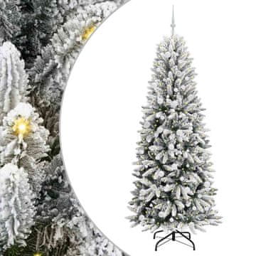 Vidaxl Umestno božično drevo med 300 LED z stojalom Bela 210 cm