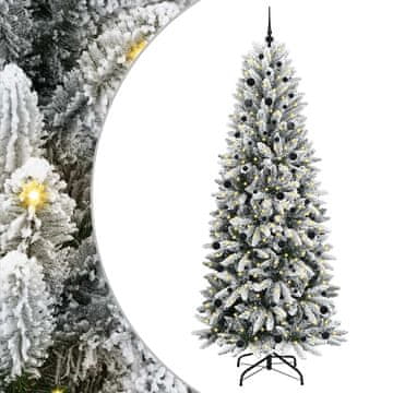 Vidaxl Umestno božično drevo med 300 LED z stojalom Bela 240 cm