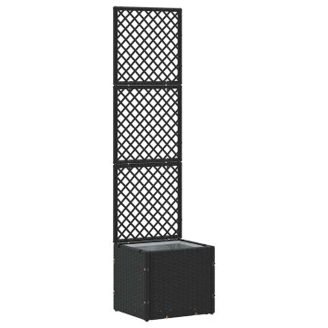 Vidaxl Cvetlično korito Črna 35 x 30 x 135 cm Kovina