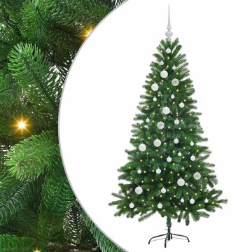 Vidaxl Božično drevo med 150 LED z stojalom Zelena 150 cm PE