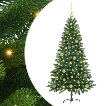 Vidaxl Božično drevo med 150 LED z stojalom Zelena 150 cm PE