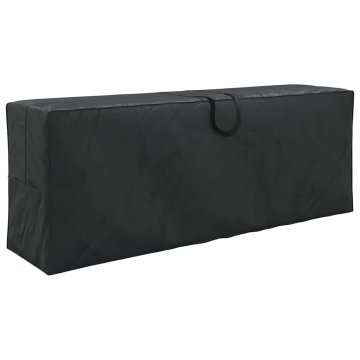 Vidaxl Zunanja shranjevalna torba Črna 175 x 55 x 75 cm 210D tkanina