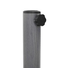 Vidaxl Podstavek za senčnik Temno siva lesena površina 48 x 48 x 32 cm