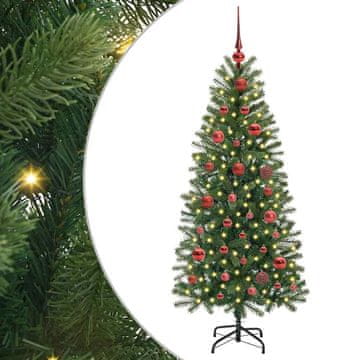 Vidaxl Umestno božično drevo med 150 LED Zelena 150 cm PE in PVC
