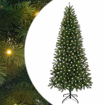 Vidaxl Umestno božično drevo med 300 LED Zelena 210 cm PE in PVC
