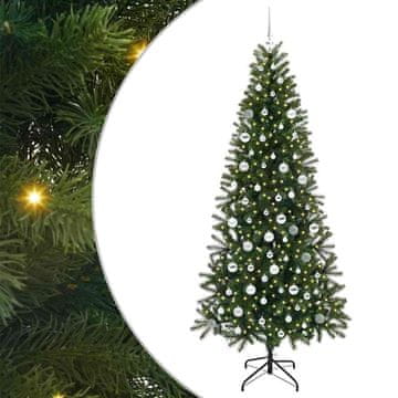 Vidaxl Umestno božično drevo med 300 LED Zelena 210 cm PE in PVC