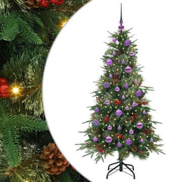 Vidaxl Umetno Zložljivo Božično Drevo Zelena 150 cm PE in PVC