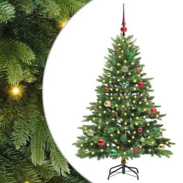 Vidaxl Umestno božično drevo med 150 LED Zelena 150 cm PE in PVC