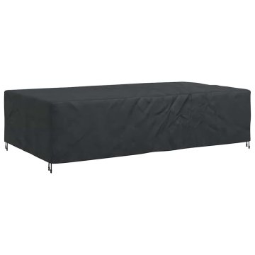 Vidaxl Prevleka za zunanje pohištvo Črna 305 x 190 x 85 cm 420D