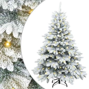 Vidaxl Umestno božično drevo med 150 LED Bela 150 cm PE in PVC