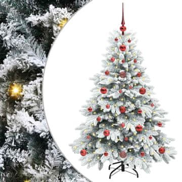 Vidaxl Umestno božično drevo med 150 LED Bela 120 cm PE in PVC