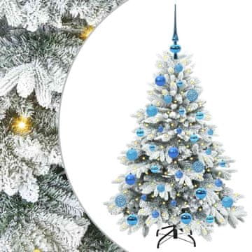 Vidaxl Umestno božično drevo med 150 LED Bela 120 cm PE in PVC