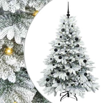 Vidaxl Umestno božično drevo med 150 LED Bela 150 cm PE in PVC