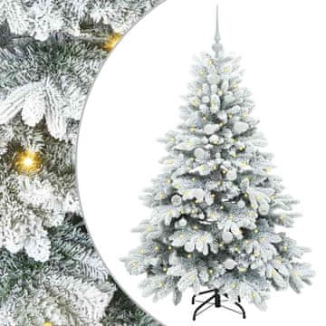 Vidaxl Umestno božično drevo med 150 LED Bela 150 cm PE in PVC