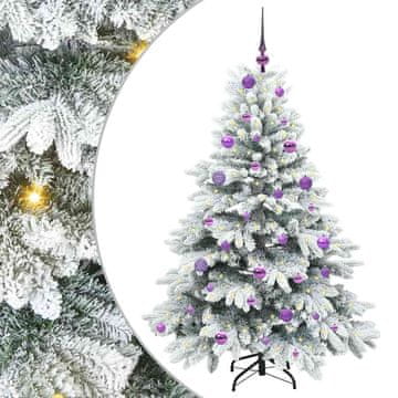 Vidaxl Umestno božično drevo med 150 LED Bela 150 cm PE in PVC