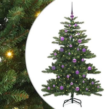 Vidaxl Umetno Zložljivo Božično Drevo Zelena 150 cm PVC in jeklo