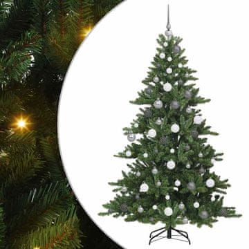 Vidaxl Umetno Zložljivo Božično Drevo Zelena 180 cm PVC in jeklo