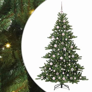 Vidaxl Umetno Zložljivo Božično Drevo Zelena 180 cm PVC in jeklo