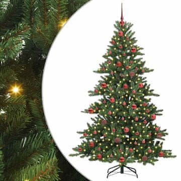 Vidaxl Umetno Zložljivo Božično Drevo Zelena 180 cm PVC in jeklo