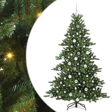 Vidaxl Umetno Zložljivo Božično Drevo Zelena 180 cm PVC in jeklo