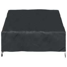 Vidaxl Pokrov za vrtno klop Črna 130 x 95 x 40 / 80 cm 210D tkanina