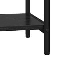 Vidaxl Knjižna polica Črni hrast 40 x 30 x 146 cm Konstruiran les