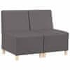 Vidaxl Modularna sofa enota brez naslonov 2 pcs Siva 55 x 74 x 82 cm