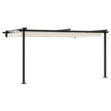 Vidaxl Paviljon 400 x 300 x 200 cm Krem Poliester