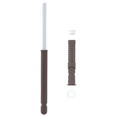 Vidaxl Floating Shelf Brackets 12 pcs Bež Ø10 x 170 mm Jeklo