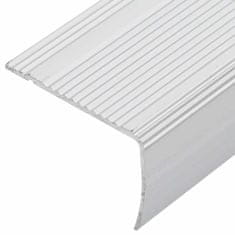 Vidaxl Robniki za stopnice 10 pcs srebrna 67 cm Aluminij