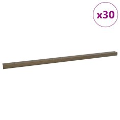Vidaxl Robniki za stopnice 30 pcs Rjava 67 cm Aluminij