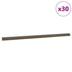 Vidaxl Robniki za stopnice 30 pcs Rjava 67 cm Aluminij