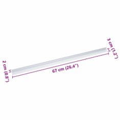 Vidaxl Robniki za stopnice 10 pcs srebrna 67 cm Aluminij