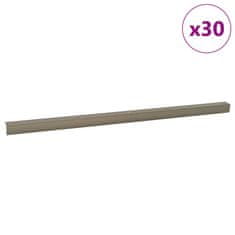 Vidaxl Robniki za stopnice 30 pcs Šampanjec 67 cm Aluminij