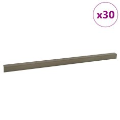 Vidaxl Robniki za stopnice 30 pcs Šampanjec 67 cm Aluminij