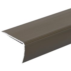 Vidaxl Robniki za stopnice 30 pcs Rjava 67 cm Aluminij