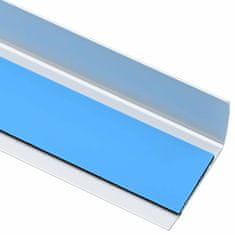 Vidaxl Robniki za stopnice 10 pcs srebrna 67 cm Aluminij