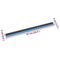 Vidaxl Robniki za stopnice 30 pcs Šampanjec 67 cm Aluminij
