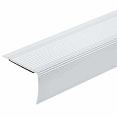 Vidaxl Robniki za stopnice 10 pcs srebrna 67 cm Aluminij