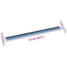 Vidaxl Robniki za stopnice 30 pcs Rjava 67 cm Aluminij