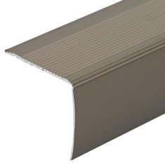 Vidaxl Robniki za stopnice 10 pcs Šampanjec 67 cm Aluminij