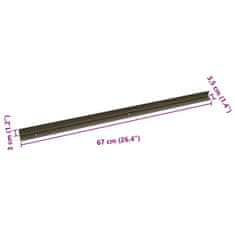 Vidaxl Robniki za stopnice 30 pcs Šampanjec 67 cm Aluminij