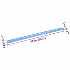 Vidaxl Robniki za stopnice 10 pcs srebrna 67 cm Aluminij