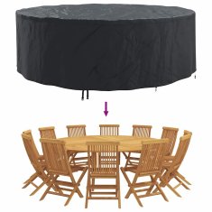 Vidaxl Prevleka za zunanje pohištvo 279 x 279 x 105 cm 600D tkanina