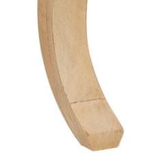 Vidaxl Klubska miza Rjava 110 x 55 x 77 cm Masiven les manga