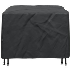 Vidaxl Prevleka za zunanje pohištvo Črna 113 x 113 x 73 cm 210D